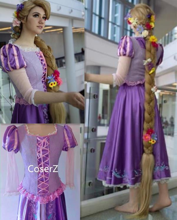 Tangled Princess Rapunzel Costume, Rapunzel Dress Cosplay Costume
