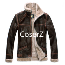 Resident Evil 4 Leon Kennedy Leather Jacket Cosplay Costume Faux Fur Coat for Men