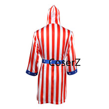 Rocky Balboa Apollo Movie Boxing American Flag Cosplay Shorts Robe Boxing Costume Robe and Shorts