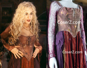 Sarah Sanderson Costume, Sarah Sanderson Dress Hocus Pocus Witch Cospl – CoserZ