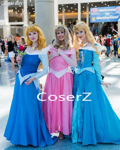 Custom Sleeping Beauty Aurora Dress Cosplay Costume for Adults