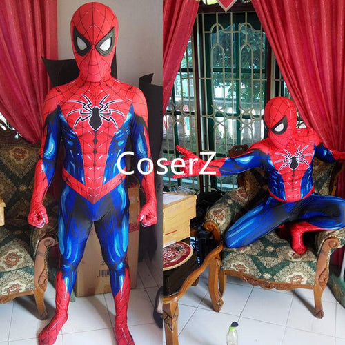 Spiderman Cosplay Costume Zentai Spider Man Bodysuit Jumpsuits