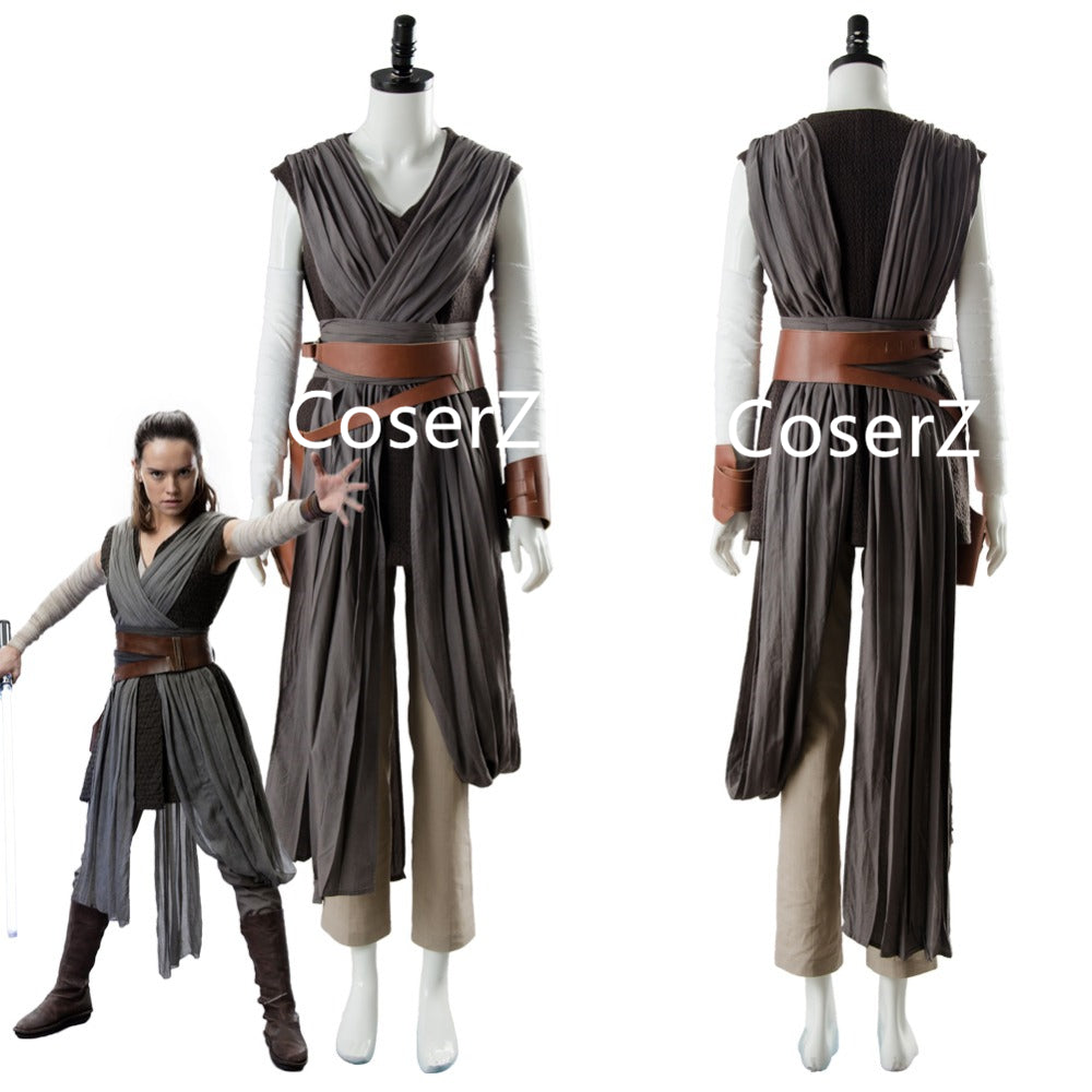Star Wars 8 The Last Jedi Rey Costume For Adult Rey Cosplay Costume