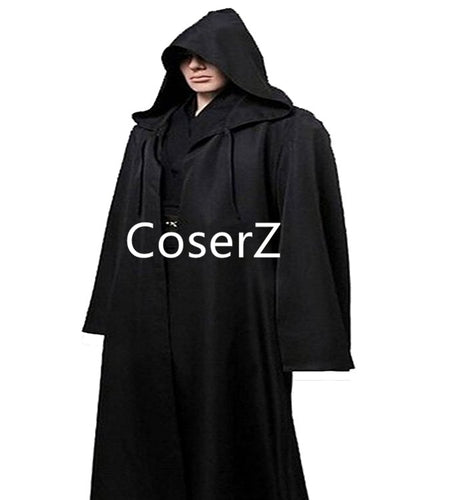 Star Wars Men Tunic Hooded Robe Cloak Cosplay Costume