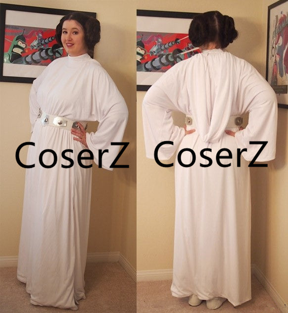 Star Wars White Leia Dress, Princess Leia Cosplay Costume