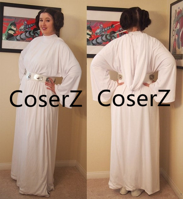 Star Wars White Leia Dress, Princess Leia Cosplay Costume – CoserZ Star Wars White Leia Dress, Princess Leia Cosplay Costume – CoserZ