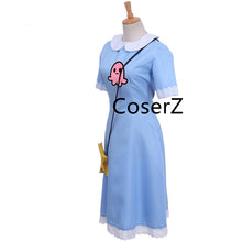 Anime Star vs. Forces of Evil Cosplay Costume, Princess Star Butterfly Blue Dress With Messenger Bag