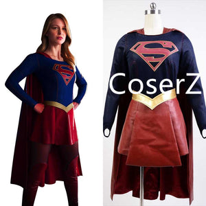 Supergirl Costume Kara Zor-El Danvers Cosplay Costume Halloween Adult Costume