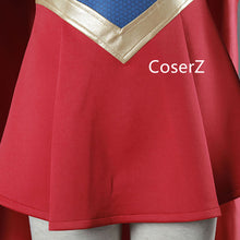 Supergirl Costume Superwoman Cosplay Dress Halloween Costume for Adult Plus Size