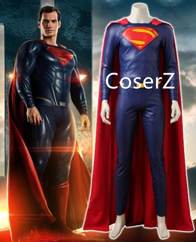 Custom Justice League Superman Costume Clark Kent Cosplay Costume – Coserz