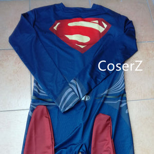 Superman Costume Adult Spandex Cosplay Superhero Movie Costumes