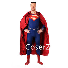 Superman Costume Adult Spandex Cosplay Superhero Movie Costumes