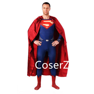 Superman Costume Adult Spandex Cosplay Superhero Movie Costumes