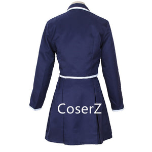 Sword Art Online SAO Yuuki Asuna Cosplay Costume School Uniform Coat Shirt Skirt