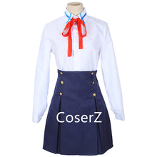 Sword Art Online SAO Yuuki Asuna Cosplay Costume School Uniform Coat Shirt Skirt