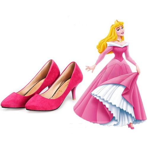 Sleeping Beauty Princess Aurora Shoes Heels