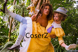 Tarzan and Jane Porter Costume Jane Dress Cosplay Costume With Gloves CoserZ