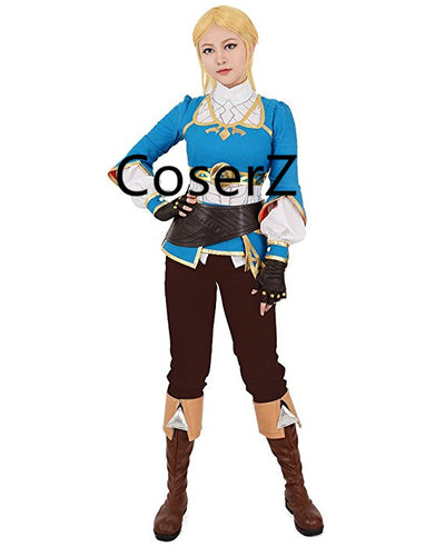 The Legend of Zelda Breath of the Wild Princess Zelda Costume Cosplay Halloween Costume