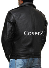 The Walking Dead 7 Cosplay Costume Negan Black Leather Jacket