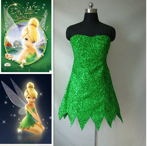 Custom Tinkerbell Costume, Tinkerbell Cosplay Costume, Tinker Bell Costume for Adults