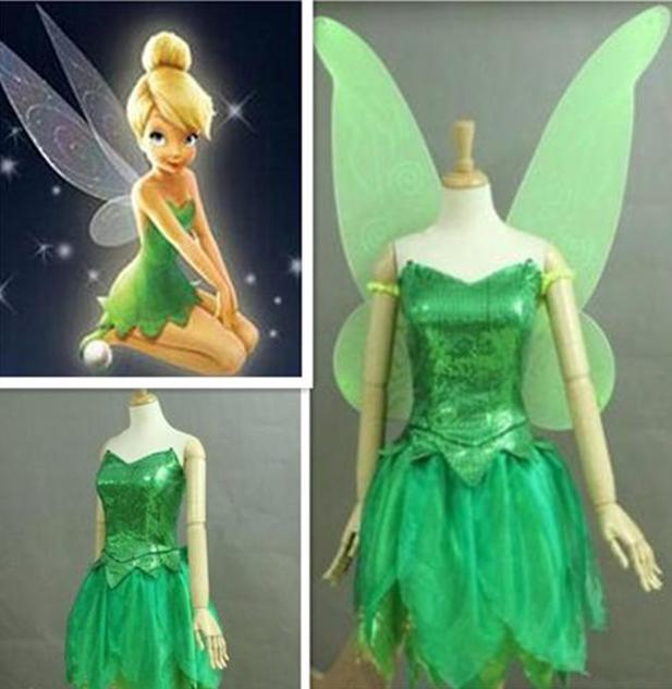Tinkerbell Costume with Wings, Tinkerbell Cosplay Costume with Wings CoserZ Tinkerbell Costume with Wings, Tinkerbell Cosplay Costume with Wings CoserZ