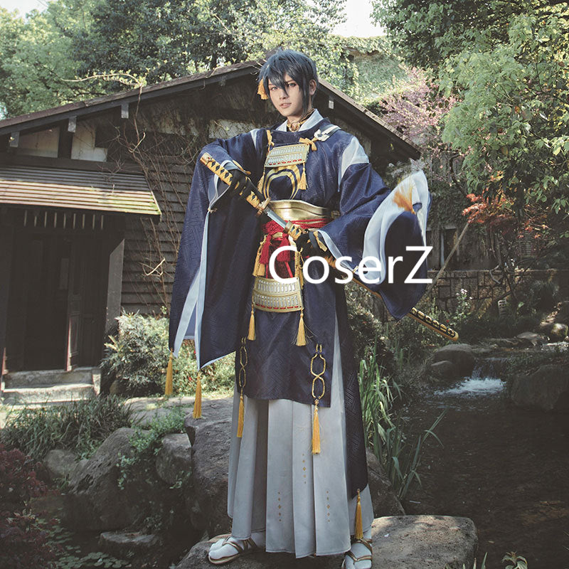Mikazuki Munechika Cosplay Costume, Touken Ranbu Samurai Costume