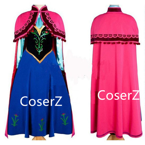 Custom-made Anna Costume Cosplay Costume for Adults