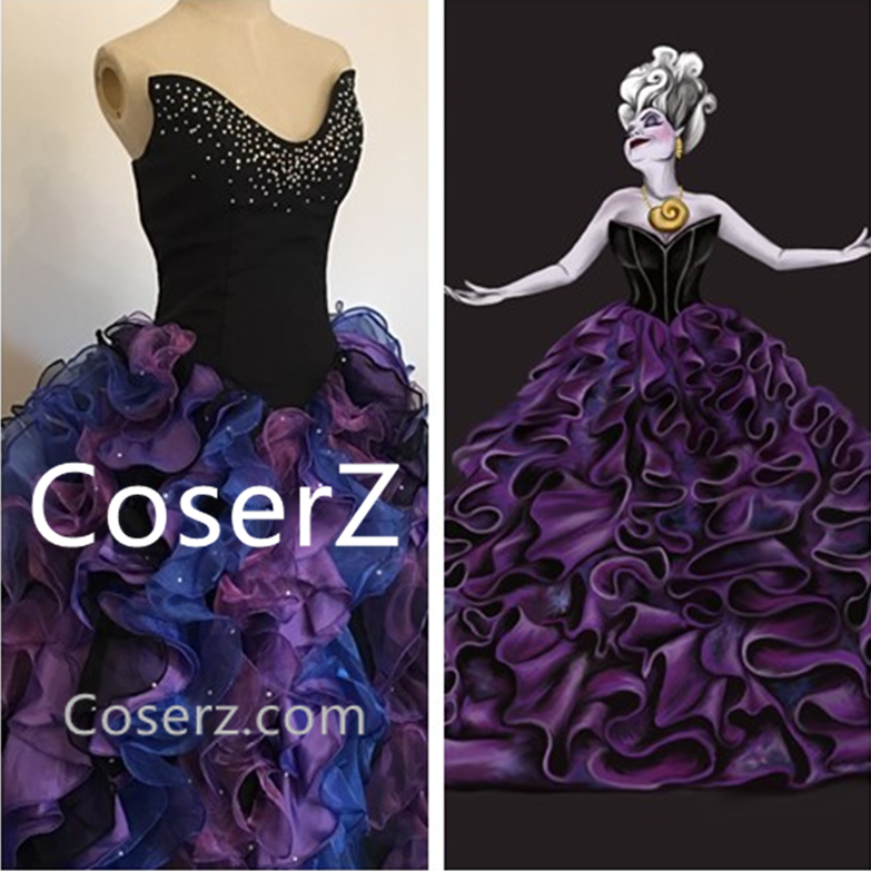 Little Mermaid Ursula Costume, Plus Size Ursula Costume Adult for Wome CoserZ Little Mermaid Ursula Costume, Plus Size Ursula Costume Adult for Wome CoserZ
