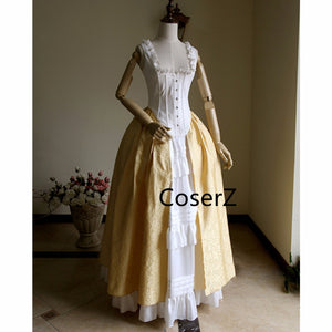 Custom Victorian Elegant Gothic Aristocrat 18th Century Women Adult Wedding Cosplay Costume