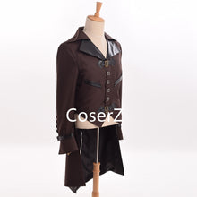 Steampunk Cosplay Costume，Victorian Vintage Aviator Cosplay Swallow-tailed Coat