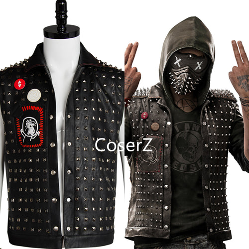 Watch Dogs 2 Cosplay Costume Wrench I Am Dedsec Shawn Baichoo Vest Jacket