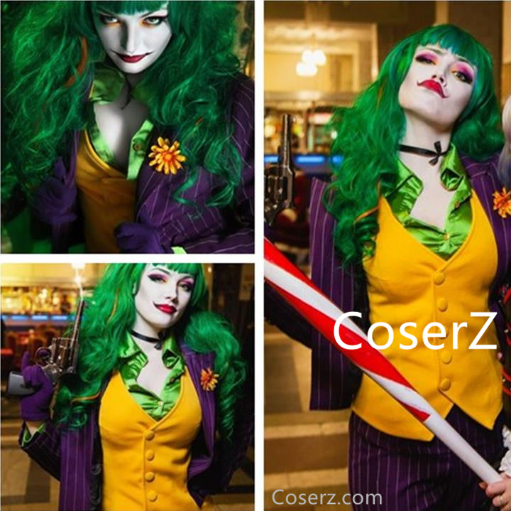 Women's Joker Costume Women Joker Jack Cosplay Costume Full Outfits CoserZ Women's Joker Costume Women Joker Jack Cosplay Costume Full Outfits CoserZ