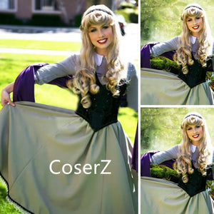 Sleeping Beauty Princess Aurora Dress Costume CoserZ Sleeping Beauty Princess Aurora Dress Costume CoserZ