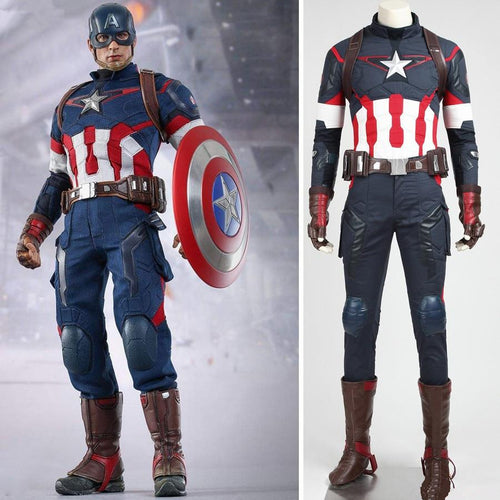 Avengers: Age Of Ultron Captain America Steve Rogers Cosplay Costume Deluxe