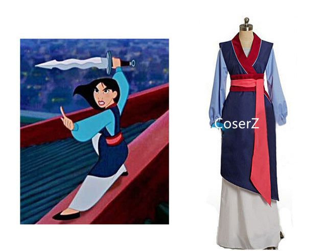 Hua Mulan Dress, Princess Mulan Costume CoserZ Hua Mulan Dress, Princess Mulan Costume CoserZ
