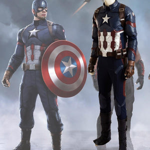 Captain America 3 Civil War Captain America Cosplay Costume Deluxe – Coserz