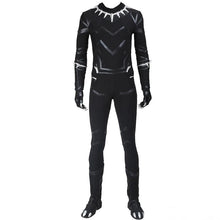 Captain America Civil War Black Panther T'Challa Cosplay Costume with Boots