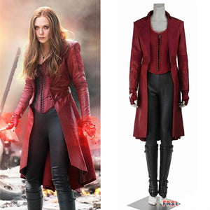 Captain America Civil War Scarlet Witch Costume Wanda Maximoff Cosplay Costume