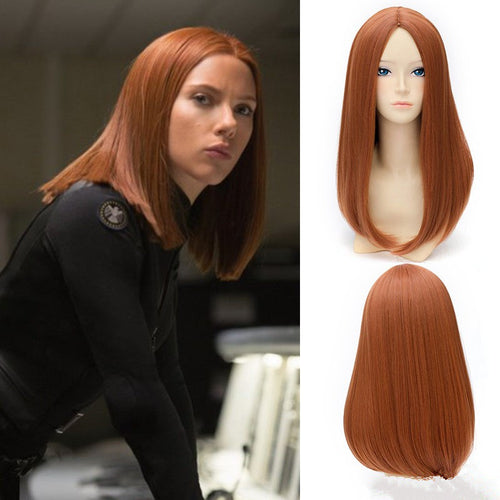 Captain America Black Widow Cosplay Wig