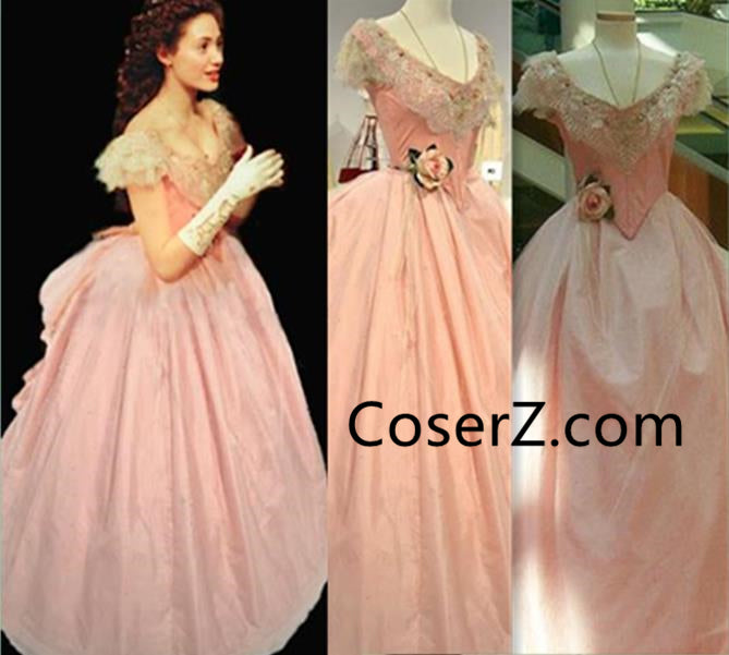 Christine Daae Masquerade Dress, Christine Daae Pink Dress Cosplay Cos CoserZ Christine Daae Masquerade Dress, Christine Daae Pink Dress Cosplay Cos CoserZ
