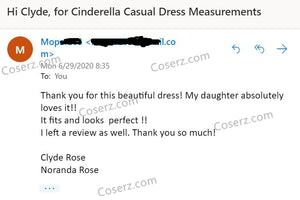 Cinderella 2015 Casual Dress Cosplay Costume, Cinderella Casual Dress