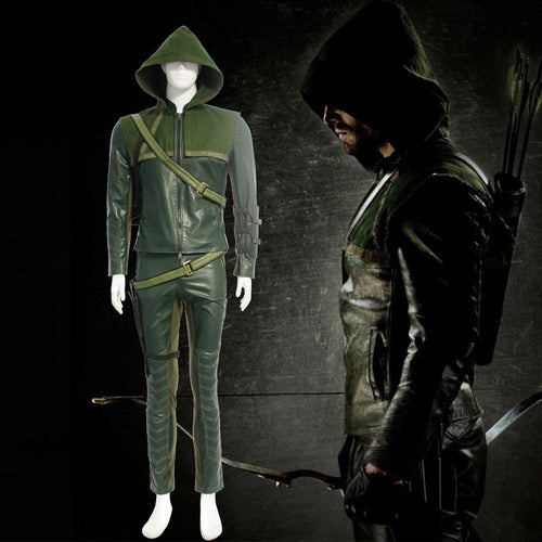Green Arrow Oliver Queen Arrow Cosplay Costume