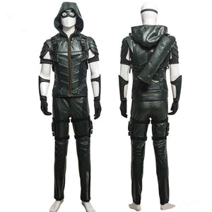 Green Arrow Season 4 Oliver Queen Cosplay Costume Deluxe Outfit