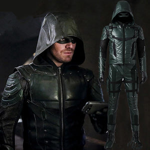 Green Arrow Season 5 Oliver Queen Arrow Cosplay Costume