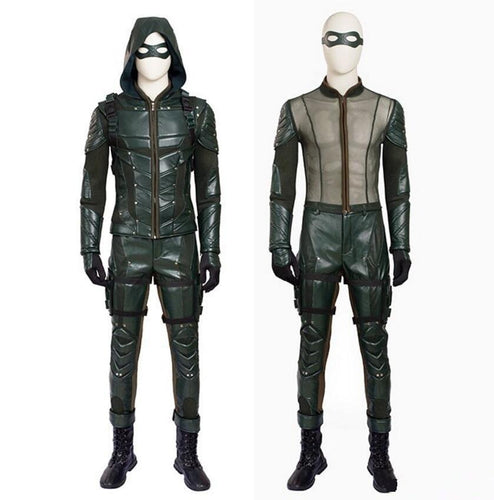 Green Arrow Season 5 Oliver Queen Cosplay Costume Outfit