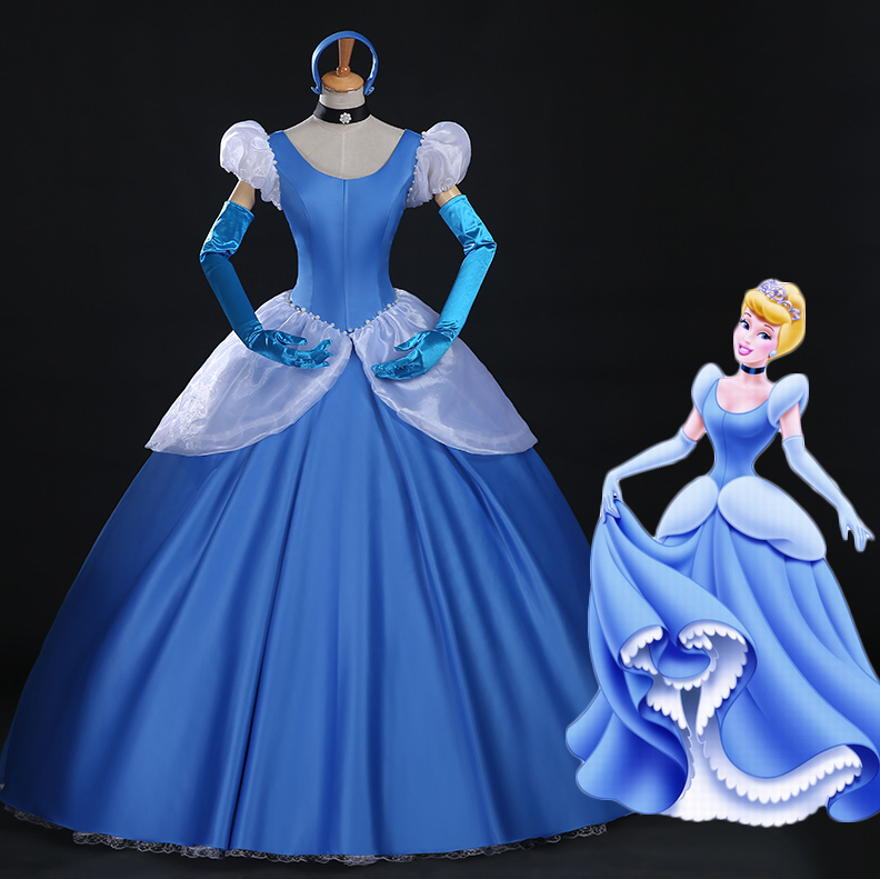 Cinderella Dress, Cinderella Blue Dress, Cinderella Cosplay Costume – CoserZ Cinderella Dress, Cinderella Blue Dress, Cinderella Cosplay Costume – CoserZ