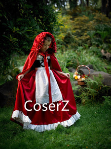 Custom Little Red Riding Hood Costume Halloween Cosplay Costume