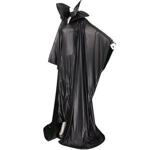 Maleficent Costume Angelina Jolie Black Witch Cloak Dress Cosplay Costume