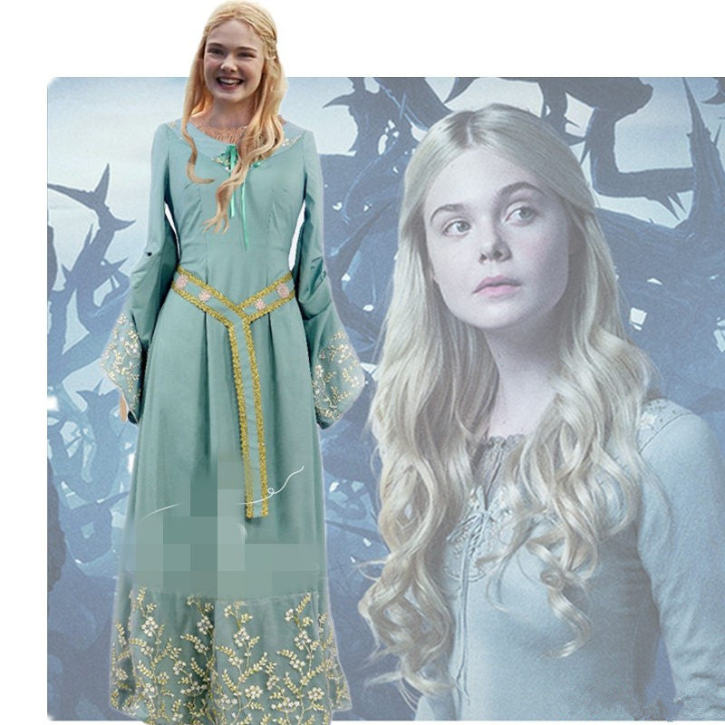 Maleficent Princess Aurora Blue Dress Cosplay Costume CoserZ Maleficent Princess Aurora Blue Dress Cosplay Costume CoserZ