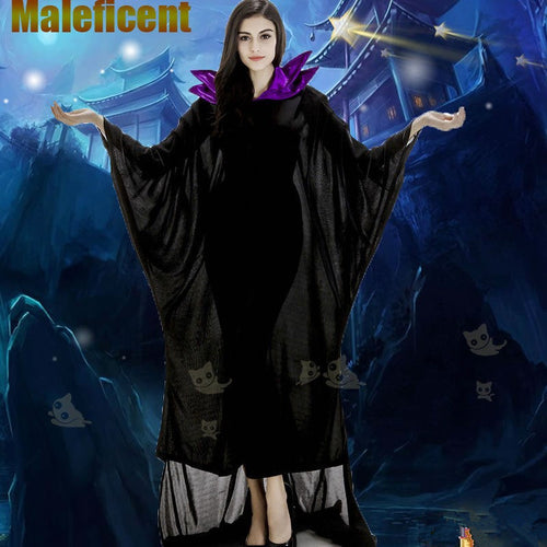 Maleficent Black Witch Cosplay Dress Costumes